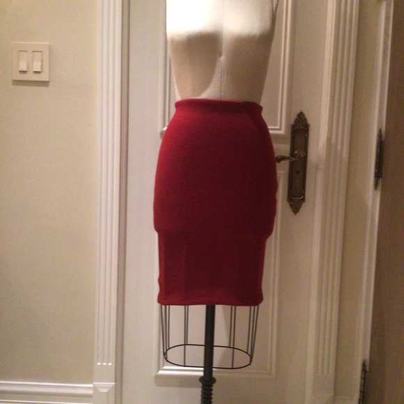 Sexy baby red pencil skirt comfy stretch - Picture 2 of 2